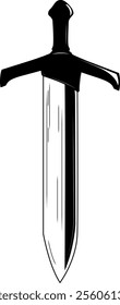 Sword. Weapon symbolizing strength, honor and power. Element your design.
