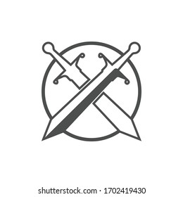 Logo Sword Shield Concept Good Esport Stock Vector (Royalty Free ...