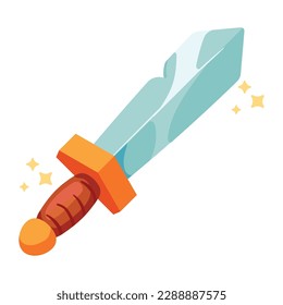 sword weapon video game icon