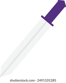 Arma de espada de guerra Icono de hoja Vector Ilustración plana