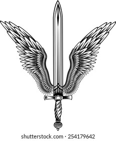 11,956 Sword with wings Images, Stock Photos & Vectors | Shutterstock