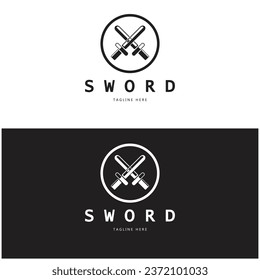 Sword with wings and king vector image