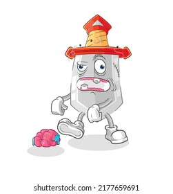 the sword zombie character.mascot vector
