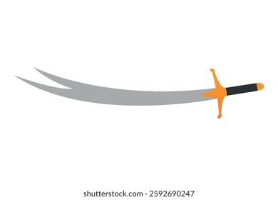 sword zulfiqar icon vector design on white background