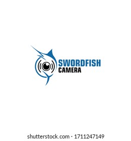 Swordfish Camera Creative Logo Design Vector