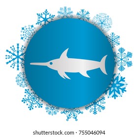 swordfish christmas icon