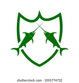 Swordfish fight emblem