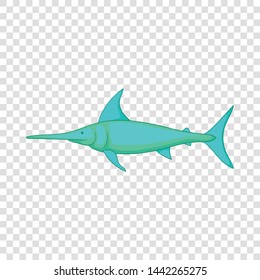 Swordfish icon. Cartoon illustration of swordfish vector icon for web