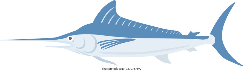 Swordfish Illustration.
Illustration of fish.