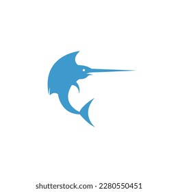 swordfish illustration isolated on white background