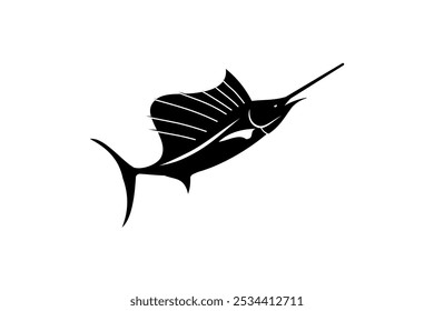 Swordfish Outline Animal Nature Ocean Sea