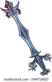 Swords with carvings and patterns
