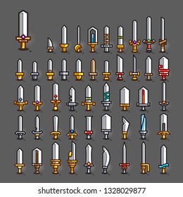 Swords for creating video games. Set 1.	