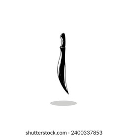 swords icon. Black silhouette. Front side view. Vector simple flat graphic illustration. Isolated object on a white background. Isolate