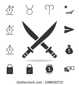 swords icon. Detailed set of web icons and signs. Premium graphic design. One of the collection icons for websites, web design, mobile app on white background
