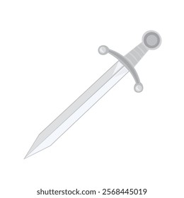 swords icon. silver. Front side view. Vector simple flat graphic illustration. Isolated object on a white background. Isolate