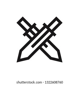 Swords icon vector