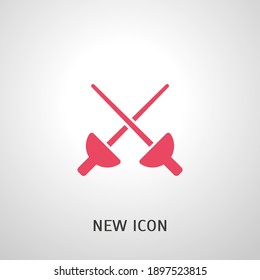 icono de espadas. Ilustración del vector EPS 10.