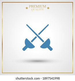 swords icon. Vector illustration EPS 10.