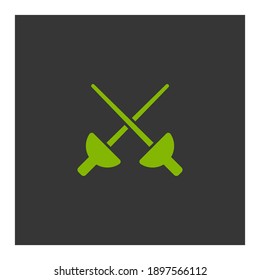 icono de espadas. Ilustración del vector EPS 10.