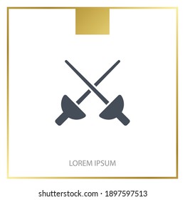 swords icon. Vector illustration EPS 10.