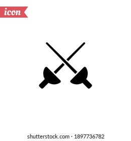 swords icon. Vector illustration EPS 10.