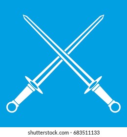 Swords icon white