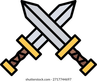 Swords Neue kreative Icon Design Vektor