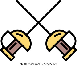 Swords Neue kreative Icon Design Vektor