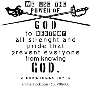 Swords Power Of GOD 2 Corinthians 10:4