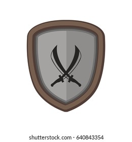 swords shield icon