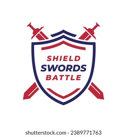 Design-Konzept für das Swords Shield-Logo
