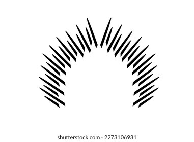 swords throne black color minimal design