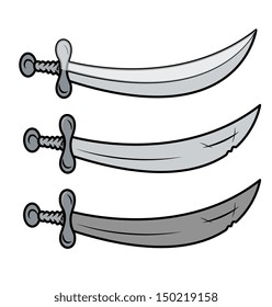 Swords Vector Cartoon Illustration Stock Vector (Royalty Free ...