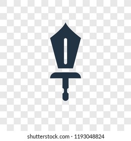 Swords vector icon isolated on transparent background, Swords transparency logo concept