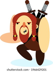 swordsman games icon two
with a simple vector image