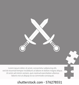 Swors  icon Vector design.