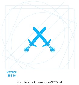 Swors  icon Vector design.