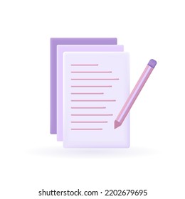 SWOT Analysis 3d icon. Strengths, weaknesses, threats and opportunities of company. 3d render vector illustration