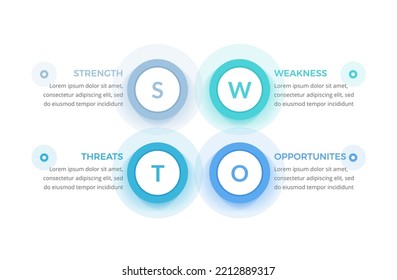 SWOT analysis diagram, infographic template, vector eps10 illustration