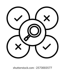 Swot Analysis Icon Element For Design