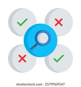 Swot Analysis Icon Element For Design