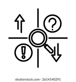 Swot Analysis Icon Element for Design