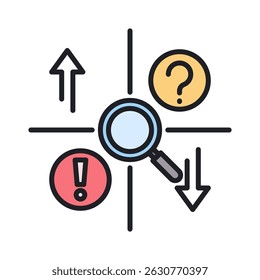 Elemento de Ícone de Análise Swot para Design