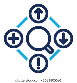 Swot-Analyse-Symbolelement für Design