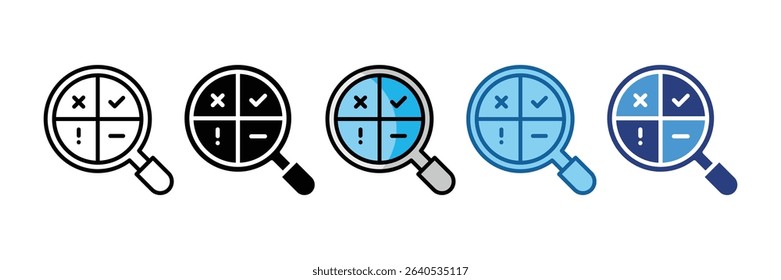 Swot Analysis Icon Element For Design