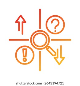 Swot Analysis Icon Element for Design