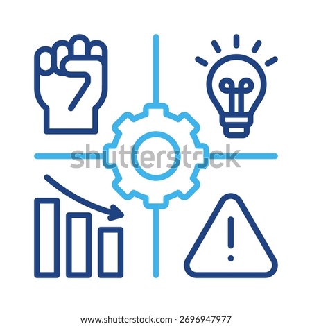Swot Analysis Icon Element For Design