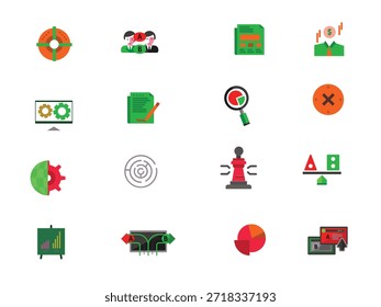 SWOT analysis icon set. Containing strengths, weaknesses, opportunities, threats, advantages, assessments, frameworks, strategy set of vector icons