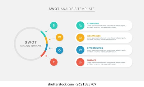 SWOT Analysis Infographic Chart Template Design